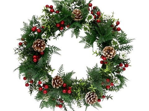 Pine & Red Berries